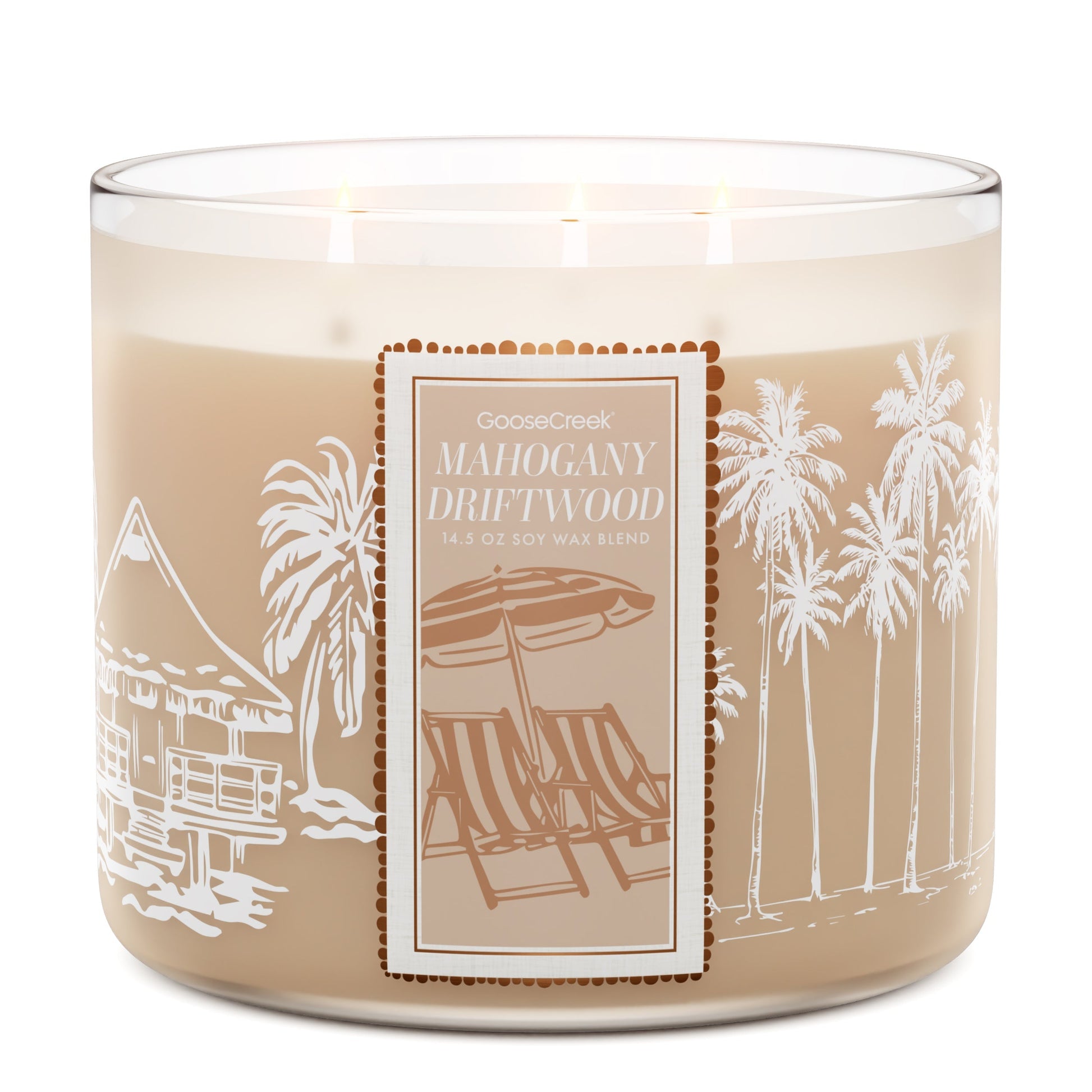 Mahogany Driftwood 3-Wick Candle