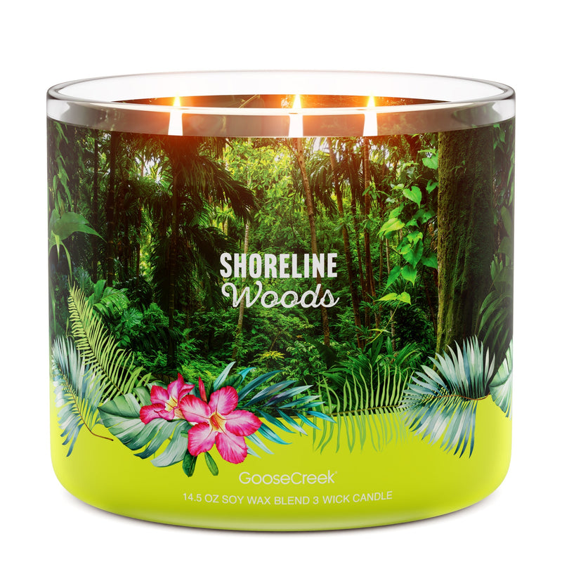 Shoreline Woods 3-Wick Candle D1